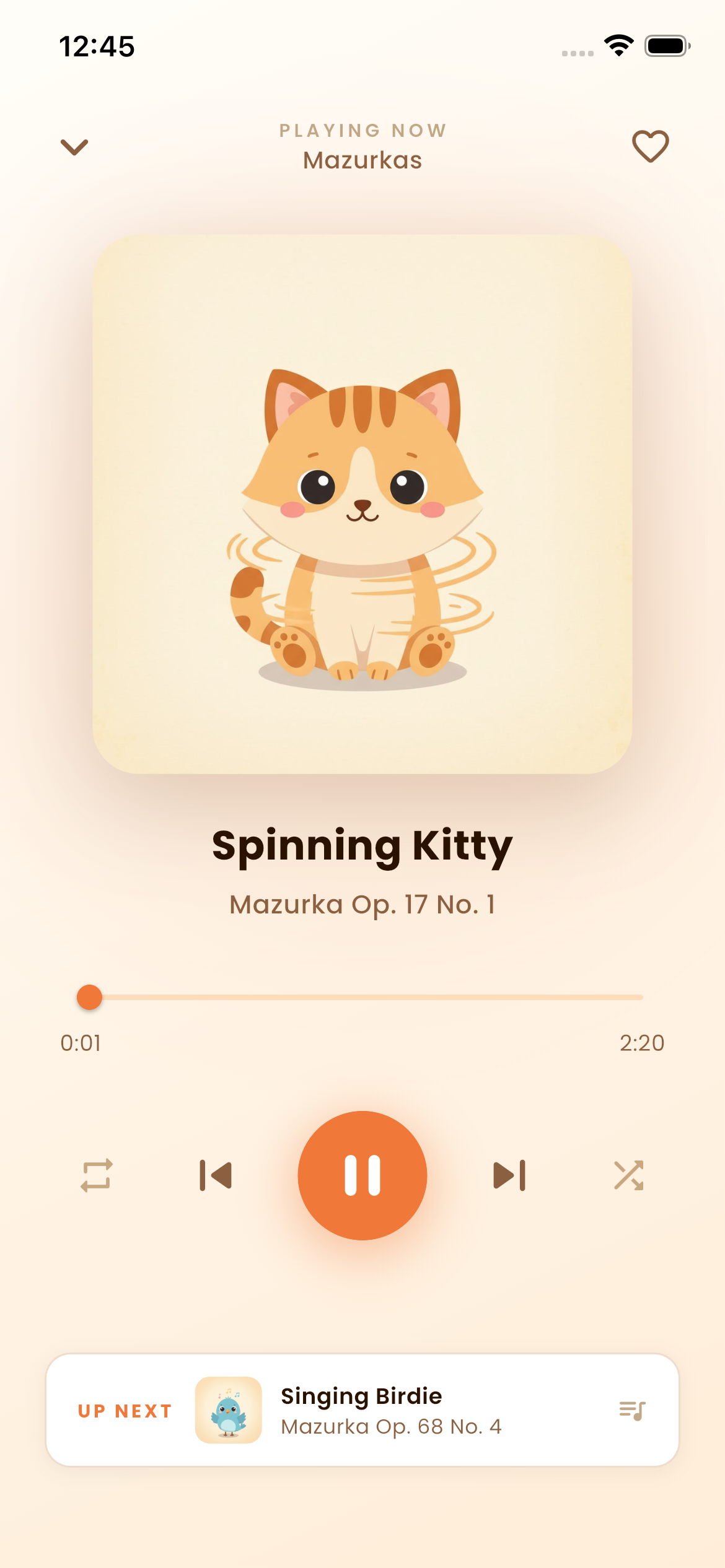 Now Playing – Spinning Kitty Mazurka